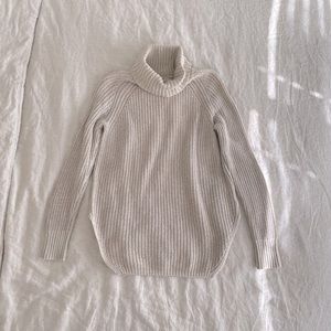UO Beige Knit Turtleneck Sweater